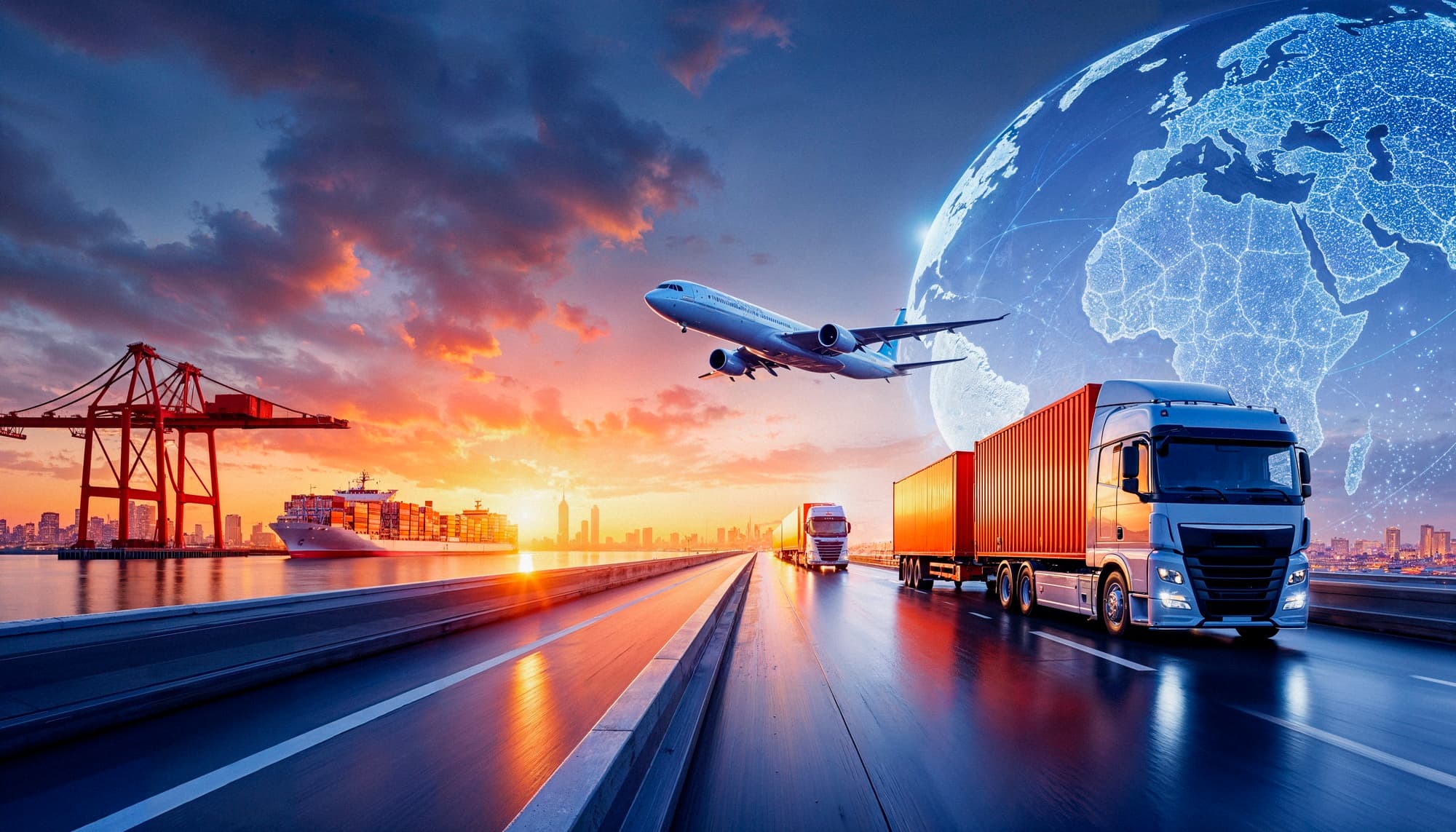 Logistics background